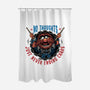 No Thoughts Just Never Ending Chaos-None-Polyester-Shower Curtain-glitchygorilla