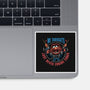 No Thoughts Just Never Ending Chaos-None-Glossy-Sticker-glitchygorilla