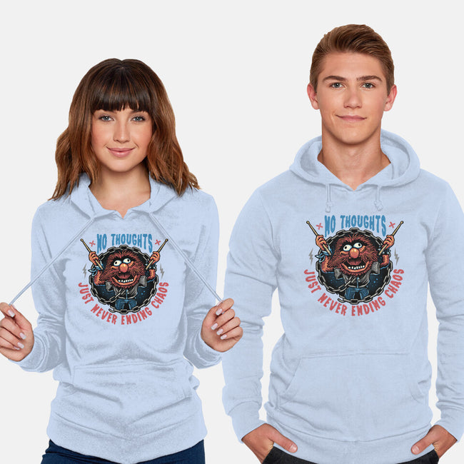 No Thoughts Just Never Ending Chaos-Unisex-Pullover-Sweatshirt-glitchygorilla