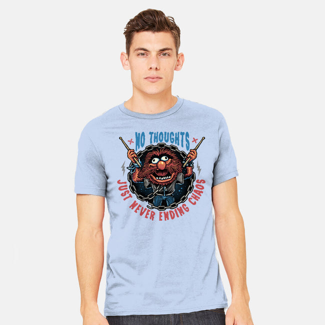 No Thoughts Just Never Ending Chaos-Mens-Heavyweight-Tee-glitchygorilla
