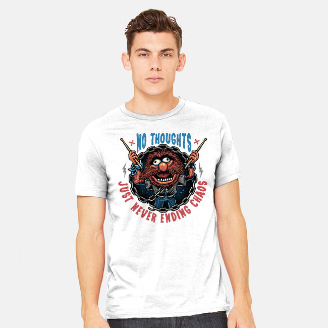 No Thoughts Just Never Ending Chaos-Mens-Heavyweight-Tee-glitchygorilla