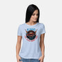 No Thoughts Just Never Ending Chaos-Womens-Basic-Tee-glitchygorilla