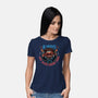 No Thoughts Just Never Ending Chaos-Womens-Basic-Tee-glitchygorilla