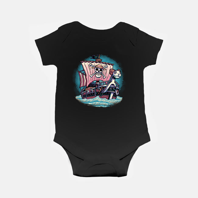 In The Mercy Of The Sea-Baby-Basic-Onesie-glitchygorilla