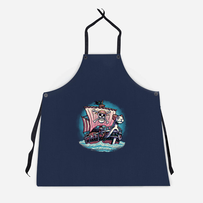 In The Mercy Of The Sea-Unisex-Kitchen-Apron-glitchygorilla