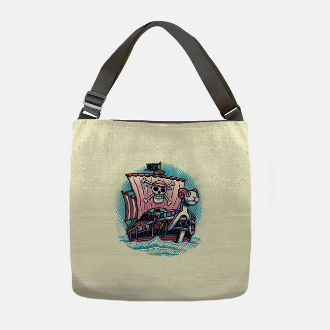 In The Mercy Of The Sea-None-Adjustable Tote-Bag-glitchygorilla