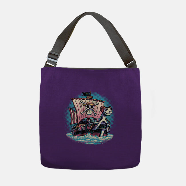 In The Mercy Of The Sea-None-Adjustable Tote-Bag-glitchygorilla