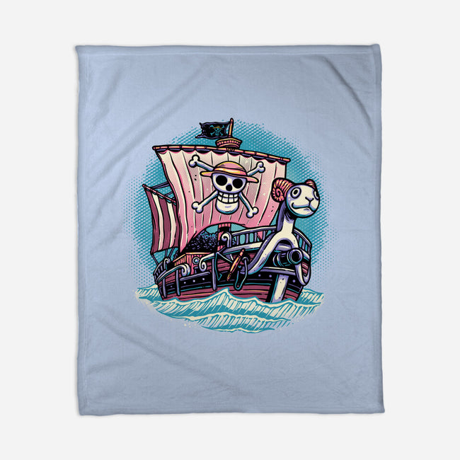 In The Mercy Of The Sea-None-Fleece-Blanket-glitchygorilla