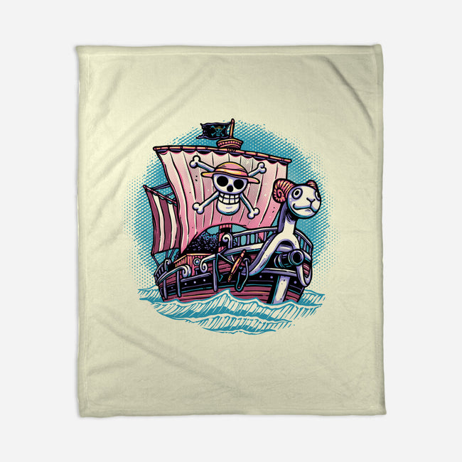 In The Mercy Of The Sea-None-Fleece-Blanket-glitchygorilla