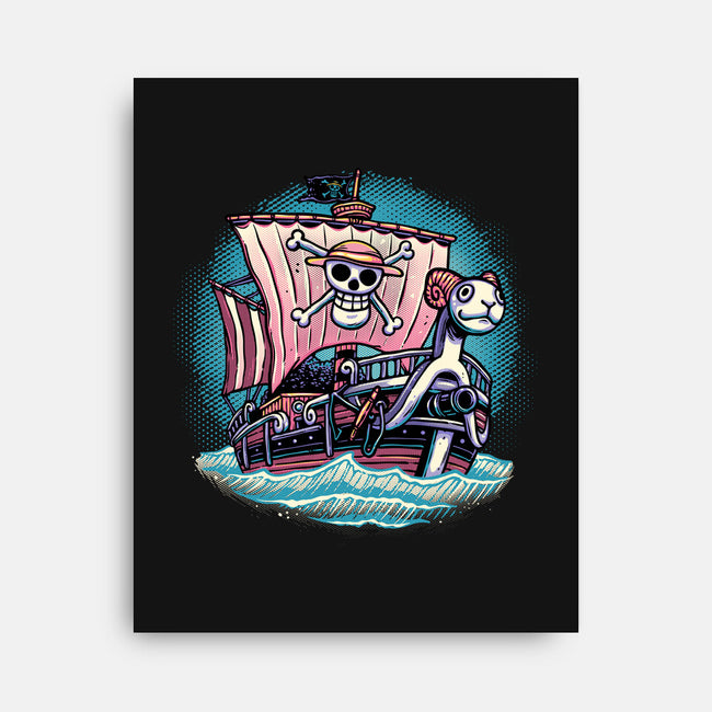 In The Mercy Of The Sea-None-Stretched-Canvas-glitchygorilla