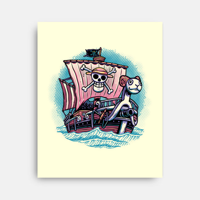 In The Mercy Of The Sea-None-Stretched-Canvas-glitchygorilla