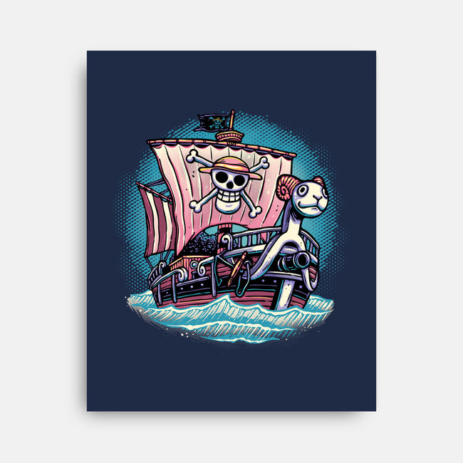 In The Mercy Of The Sea-None-Stretched-Canvas-glitchygorilla