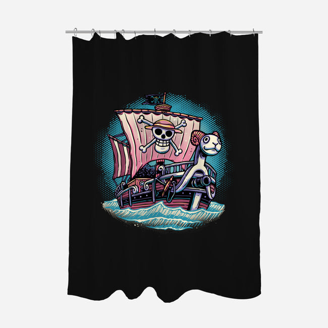 In The Mercy Of The Sea-None-Polyester-Shower Curtain-glitchygorilla