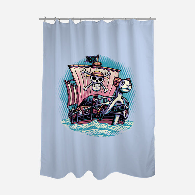 In The Mercy Of The Sea-None-Polyester-Shower Curtain-glitchygorilla