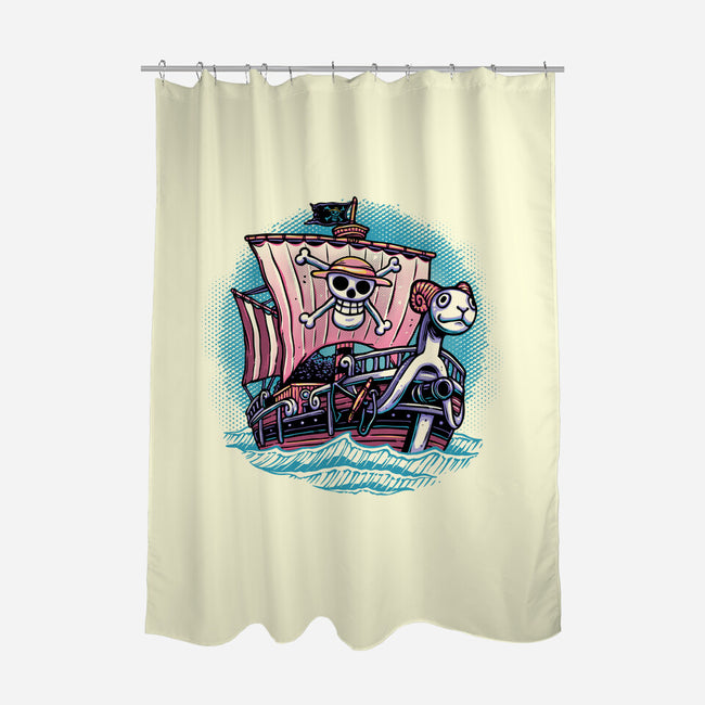 In The Mercy Of The Sea-None-Polyester-Shower Curtain-glitchygorilla