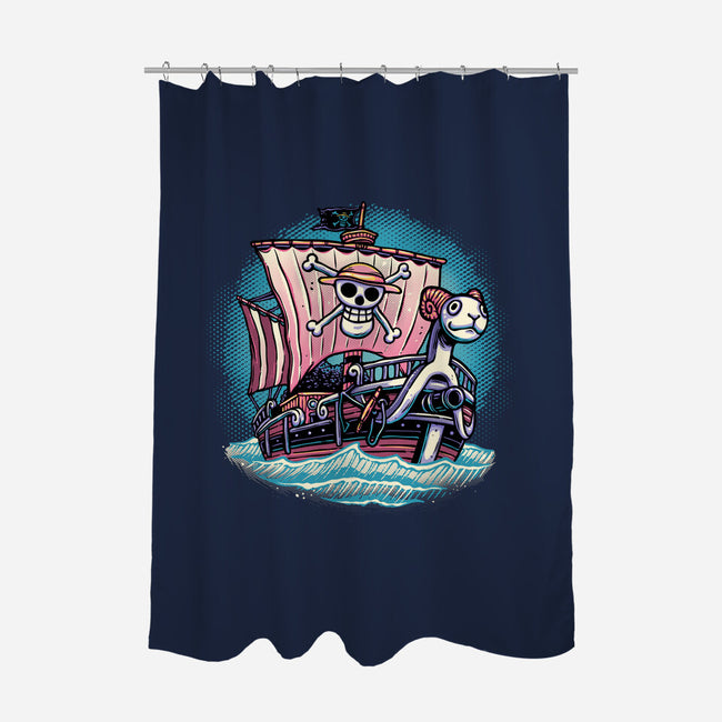 In The Mercy Of The Sea-None-Polyester-Shower Curtain-glitchygorilla