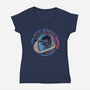 Outer Rim Territories Bounty Hunter-Womens-V-Neck-Tee-glitchygorilla