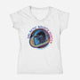 Outer Rim Territories Bounty Hunter-Womens-V-Neck-Tee-glitchygorilla