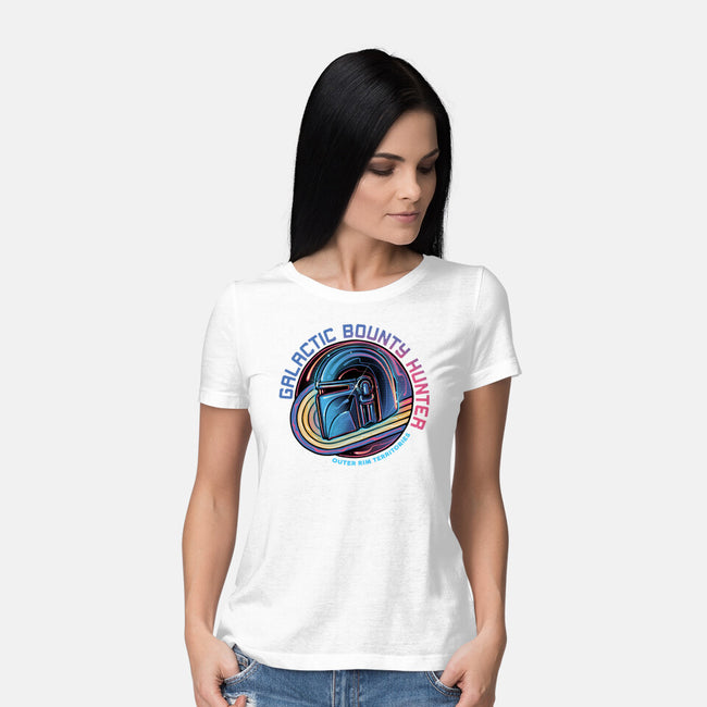 Outer Rim Territories Bounty Hunter-Womens-Basic-Tee-glitchygorilla