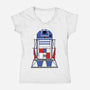 R2 Abstract-Womens-V-Neck-Tee-nickzzarto