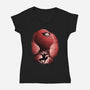 New Friendly Neighbour-Womens-V-Neck-Tee-rmatix