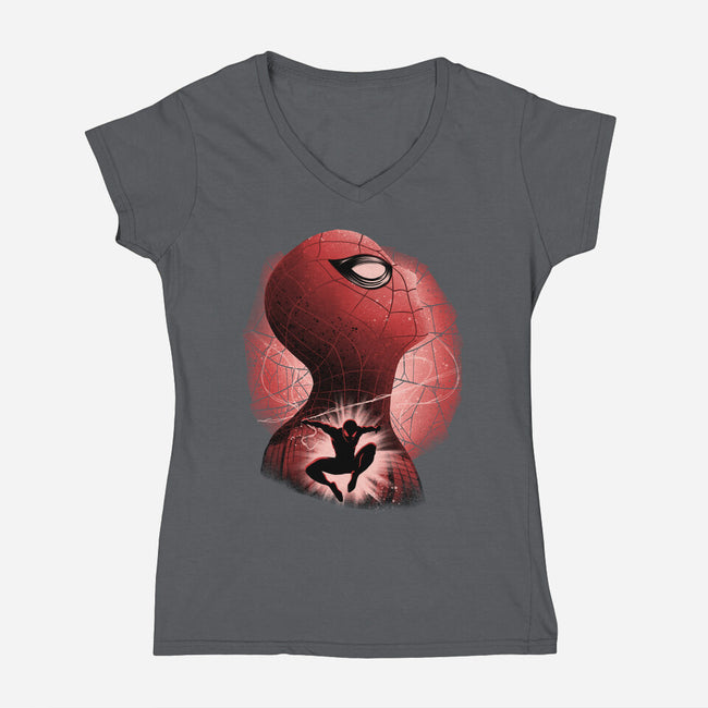New Friendly Neighbour-Womens-V-Neck-Tee-rmatix