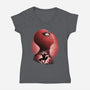 New Friendly Neighbour-Womens-V-Neck-Tee-rmatix