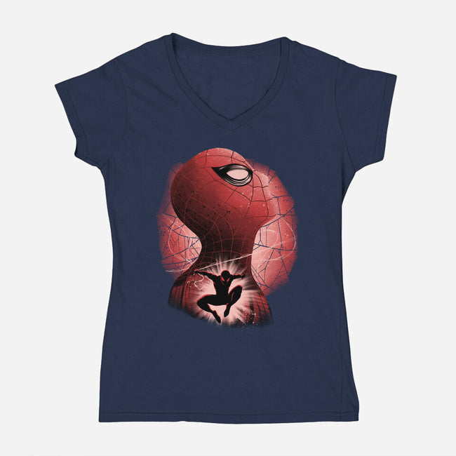 New Friendly Neighbour-Womens-V-Neck-Tee-rmatix