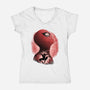 New Friendly Neighbour-Womens-V-Neck-Tee-rmatix