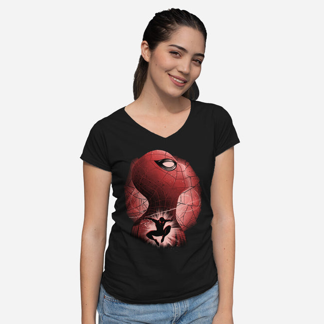 New Friendly Neighbour-Womens-V-Neck-Tee-rmatix