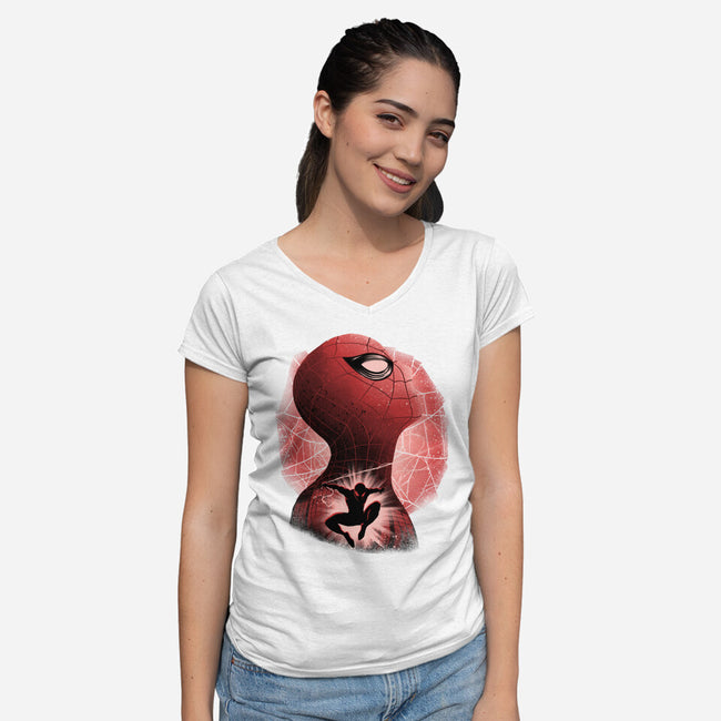 New Friendly Neighbour-Womens-V-Neck-Tee-rmatix