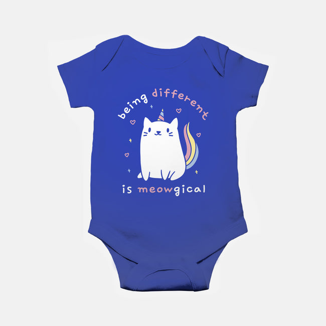 Being Different Is Meowgical-Baby-Basic-Onesie-brunopires