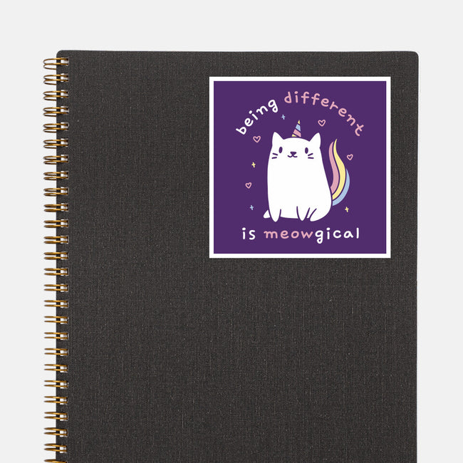 Being Different Is Meowgical-None-Glossy-Sticker-brunopires
