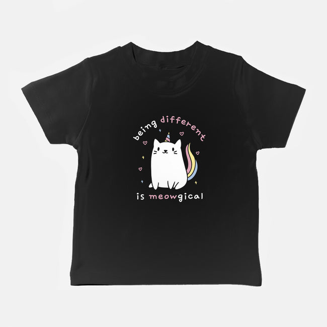 Being Different Is Meowgical-Baby-Basic-Tee-brunopires