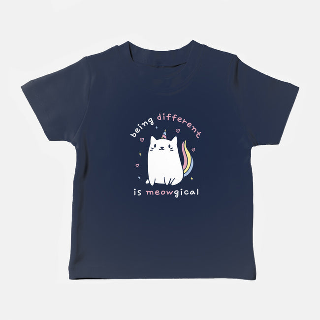 Being Different Is Meowgical-Baby-Basic-Tee-brunopires