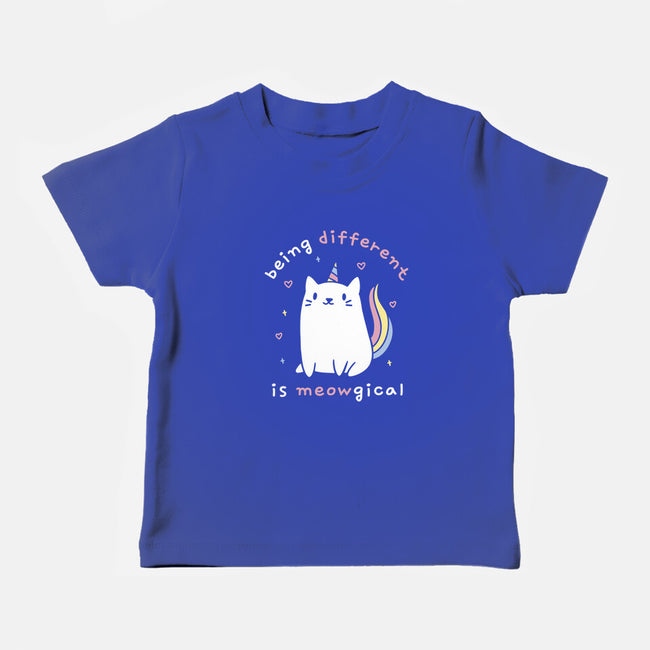 Being Different Is Meowgical-Baby-Basic-Tee-brunopires