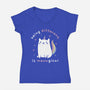 Being Different Is Meowgical-Womens-V-Neck-Tee-brunopires