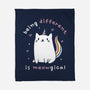 Being Different Is Meowgical-None-Fleece-Blanket-brunopires