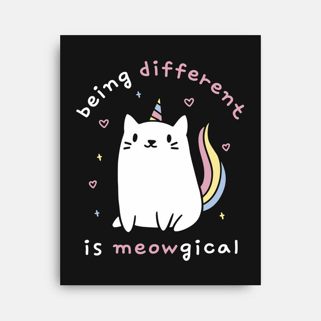 Being Different Is Meowgical-None-Stretched-Canvas-brunopires