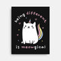 Being Different Is Meowgical-None-Stretched-Canvas-brunopires