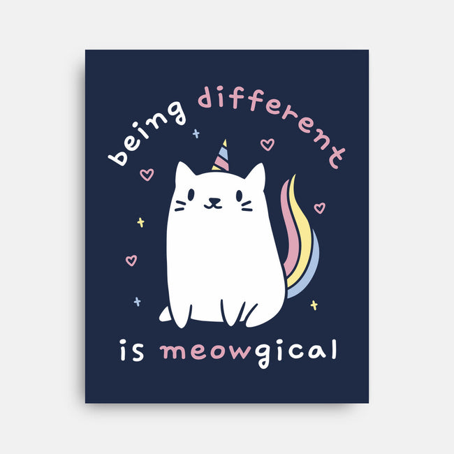Being Different Is Meowgical-None-Stretched-Canvas-brunopires