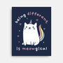 Being Different Is Meowgical-None-Stretched-Canvas-brunopires