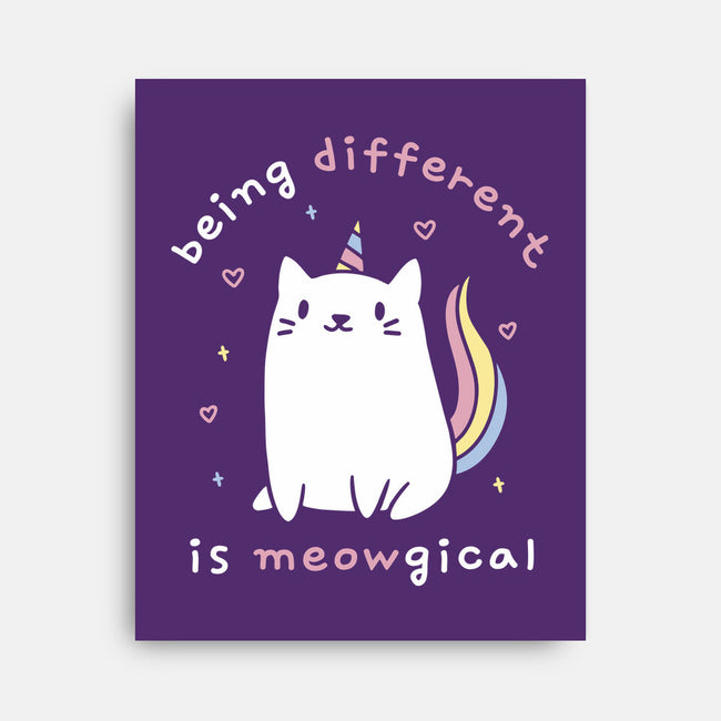 Being Different Is Meowgical-None-Stretched-Canvas-brunopires