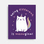 Being Different Is Meowgical-None-Stretched-Canvas-brunopires