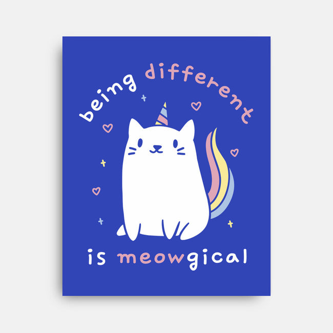 Being Different Is Meowgical-None-Stretched-Canvas-brunopires