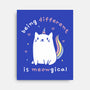 Being Different Is Meowgical-None-Stretched-Canvas-brunopires