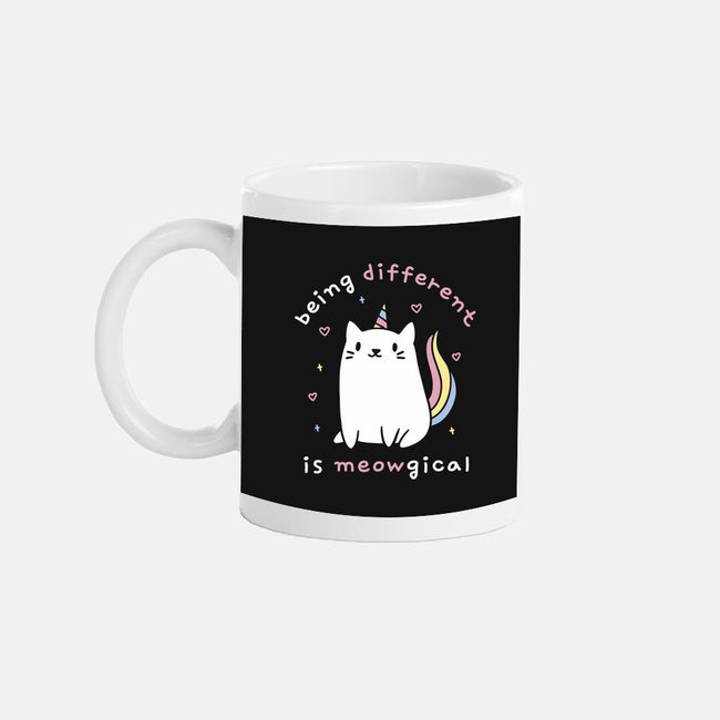Being Different Is Meowgical-None-Mug-Drinkware-brunopires