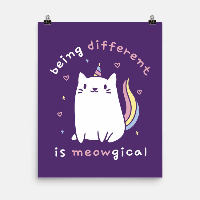 Being Different Is Meowgical-None-Matte-Poster-brunopires