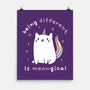 Being Different Is Meowgical-None-Matte-Poster-brunopires
