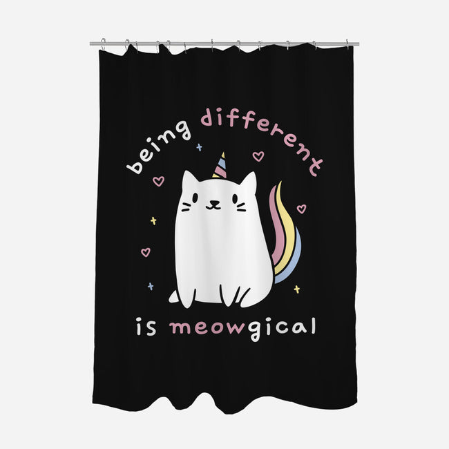 Being Different Is Meowgical-None-Polyester-Shower Curtain-brunopires